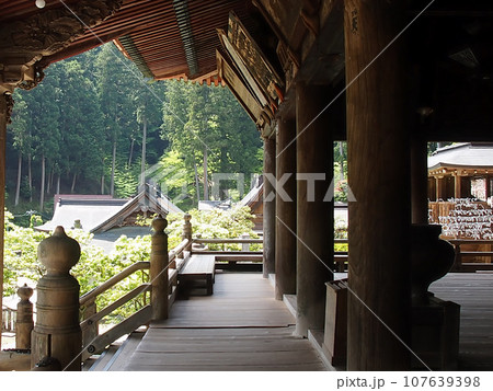 西国第三十三満願霊場の谷汲山華厳寺参拝堂の写真素材 [107639398] - PIXTA