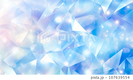 ブルーの宝石のようなキラキラ背景「AI生成画像」 107639554