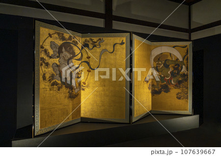 風神雷神図屏風（高精細複製品）　--建仁寺-- 107639667