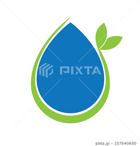 Water drop logo 107640680