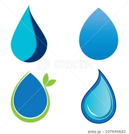 Water drop logo Water drop logo 107640682