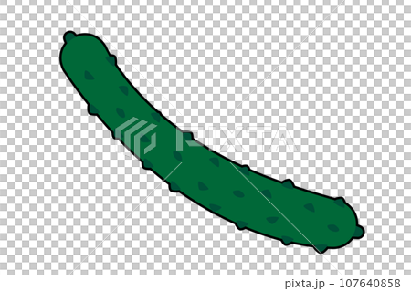 黃瓜插圖-兒童用 107640858