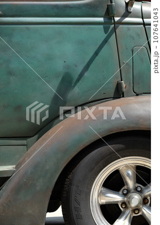 close up Image of Vintage Pick-up Truck 107641043