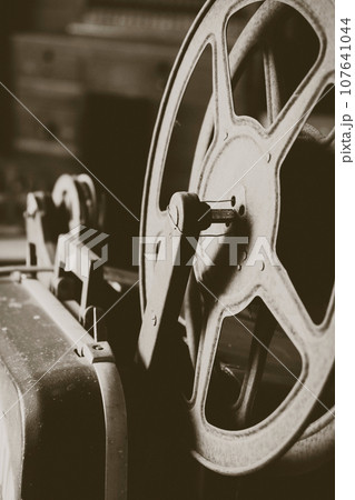 image of Vintage film reel background image of Vintage film reel background 107641044