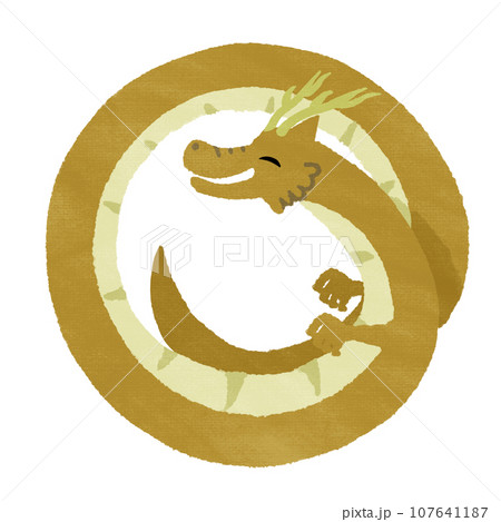 円を描く龍(テクスチャ有) 円を描く龍(テクスチャ有) 107641187