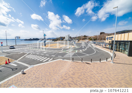 「宮城県」道の駅大谷海岸の風景　気仙沼 107641221