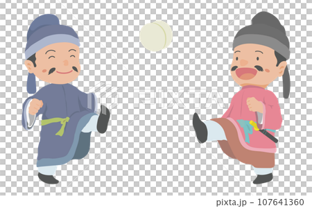 日本古代貴族享受kemari 日本古代貴族享受kemari 107641360