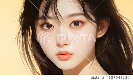 女性アイドルのイメージ「AI生成画像」 女性アイドルのイメージ「AI生成画像」 107642136