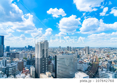 【東京都】東急歌舞伎町タワーから見える新宿の街並み 107642768