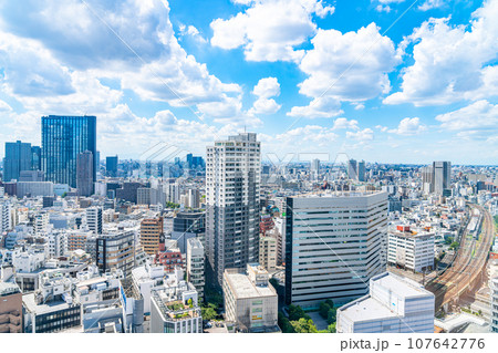 【東京都】東急歌舞伎町タワーから見える新宿の街並み 107642776