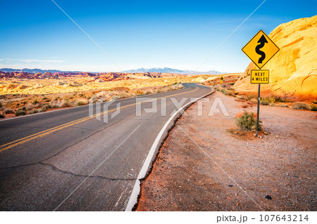 Valley of Fire scenic drive 107643214