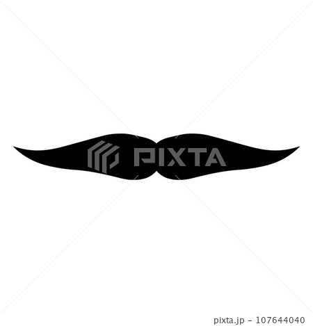 Moustache Vector icon logo element Moustache Vector icon logo element 107644040