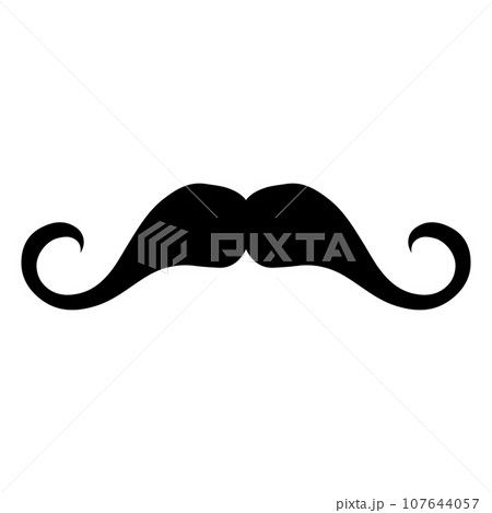 Moustache Vector icon logo element Moustache Vector icon logo element 107644057