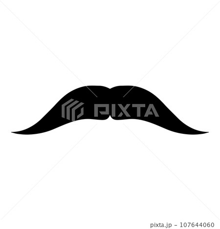 Moustache Vector icon logo element 107644060