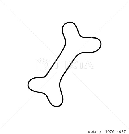 Bone for dog template logo 107644077