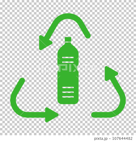 塑膠瓶回收圖標 107644482