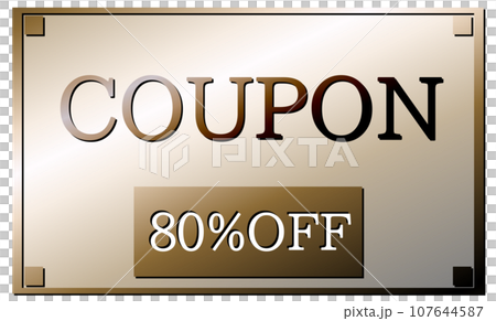 Stylish coupon illustration [80% OFF] 107644587