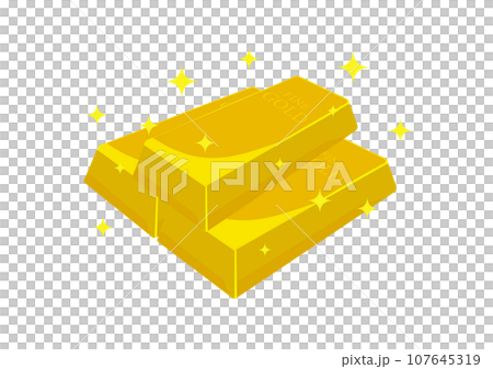 金の延べ棒 107645319