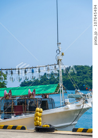 イカ産業と風光明媚な入り江が美しい夏の九十九湾｜能登半島イメージ｜能登イメージ｜石川県能登町 107645494