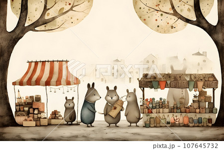 flea market for animals. 107645732