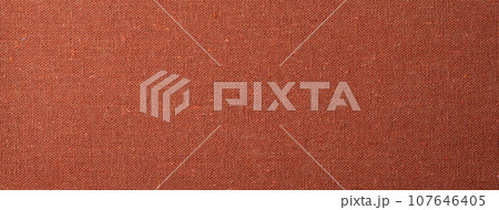 質感のあるレンガ色の布地の背景テクスチャー 質感のあるレンガ色の布地の背景テクスチャー 107646405