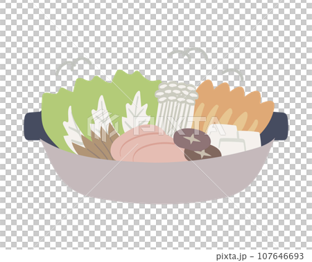 鍋料理のイラスト 107646693