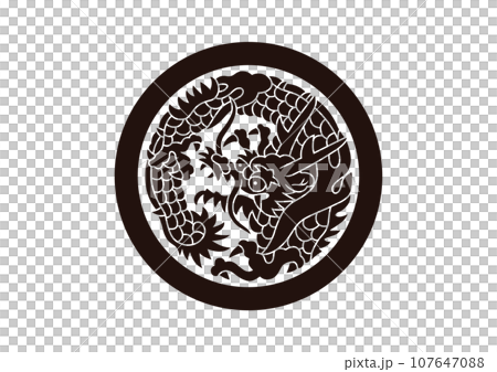 Nichiren sect dragon circle in a circle 107647088