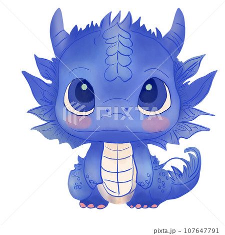 Mini blue dragon 107647791