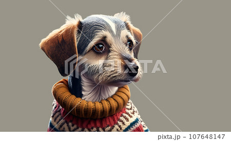 セーターを着る犬 セーターを着る犬 107648147