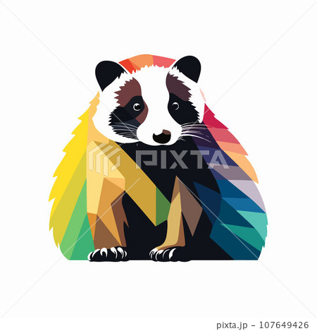 vector illustration of a panda 107649426