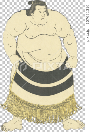 浮世繪插圖相撲力士 浮世繪插圖相撲力士 107651316