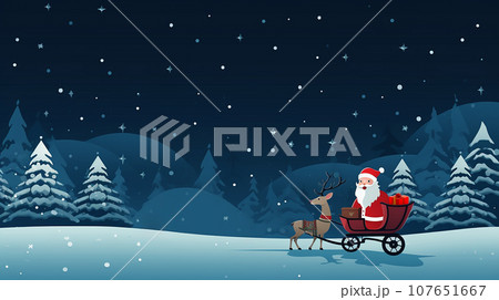 サンタクロースとクリスマス　generative ai 107651667