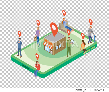 Geotargeting image illustration Geotargeting image illustration 107652510