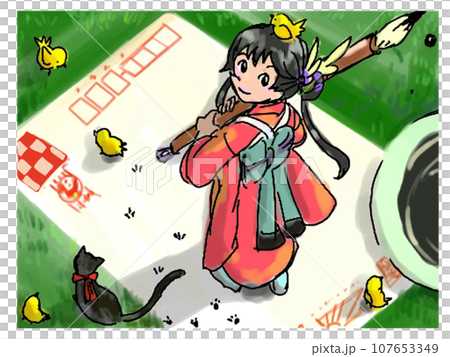 年賀状書こう 107653349