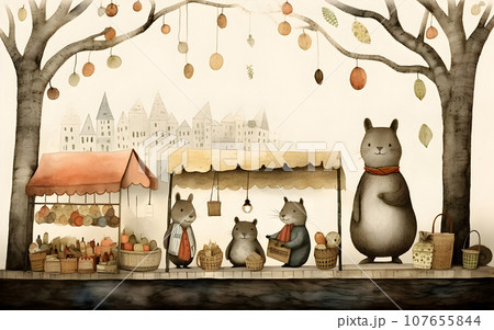flea market for animals. 107655844