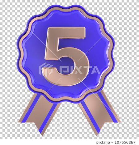 happy anniversary number 3d render 107656867