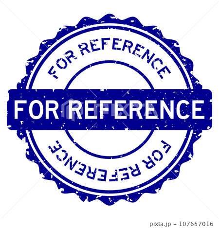 Grunge blue for reference word round rubber...のイラスト素材 [107657016] - PIXTA
