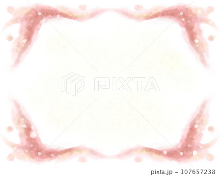 ふんわりした枠（赤） 107657238
