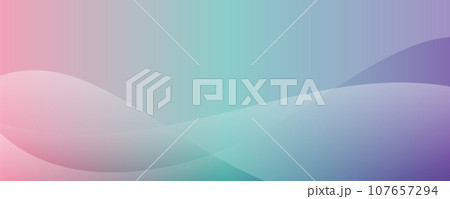 波のようなピンクと緑と紫のウェーブラインのベクター背景画像 波のようなピンクと緑と紫のウェーブラインのベクター背景画像 107657294