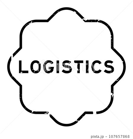 Grunge black logistics word rubber seal stamp on white background Grunge black logistics word rubber seal stamp on white background 107657868