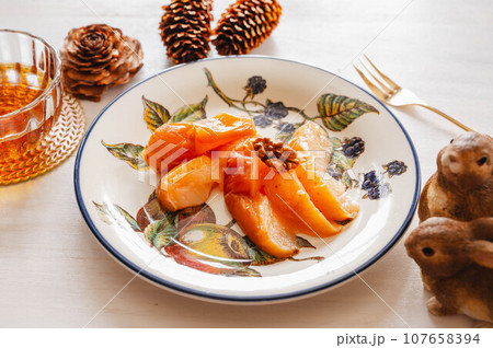 手作り林檎のコンポート 107658394