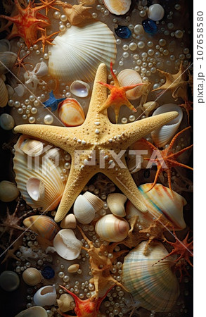 shells and starfishs on the beach in florida, usa by pacificstocker com via pionels shells and starfishs on the beach in florida, usa by pacificstocker com via pionels 107658580