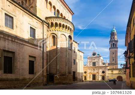 Parma Cathedral and San Giovanni Evangelista church, Italy Parma Cathedral and San Giovanni Evangelista church, Italy 107661320