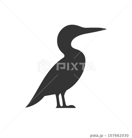 Cormorant bird icon 107662030