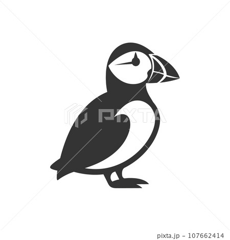 Puffin bird icon 107662414