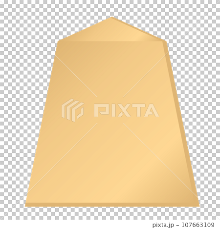 將棋棋子。一塊普通的。 107663109