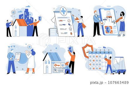 Insurance for car, property, travel, accident, life, medical. Care about family life includes planning for long-term financial stability Medical, life, and vehicle insurance are often offered 107663489