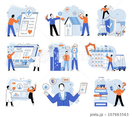 Insurance for car, property, travel, accident, life, medical. Care about family life often means planning for future with insurance Healthcare finance options allow for flexibility in medical service Insurance for car, property, travel, accident, life, medical. Care about family life often means planning for future with insurance Healthcare finance options allow for flexibility in medical service 107663563