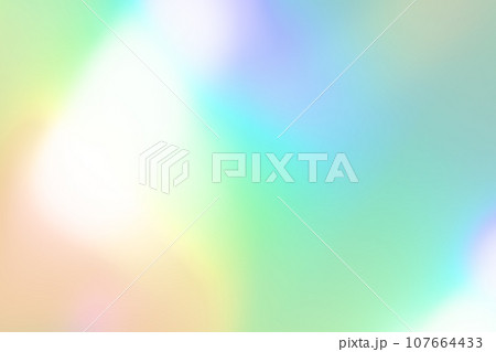 グリーンカラー系レインボーカラー背景素材 グリーンカラー系レインボーカラー背景素材 107664433