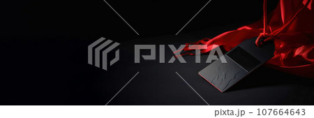 Holiday sale Black Friday. Business marketing advertising symbol. Black, red tag concept. 107664643